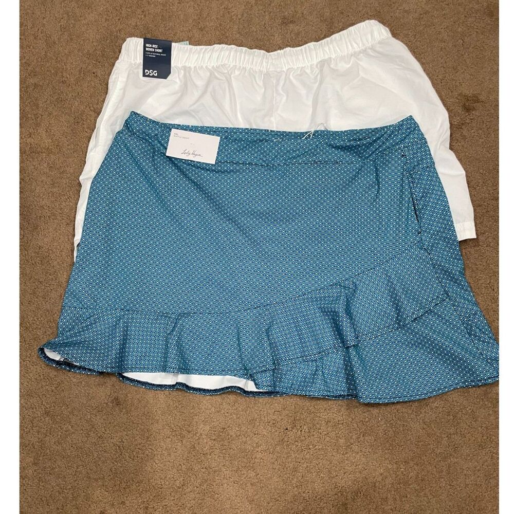 XXL Bundle White Shorts Lady Hagen Skort 2‎ Summer Beach Golf Pool Womens NWT